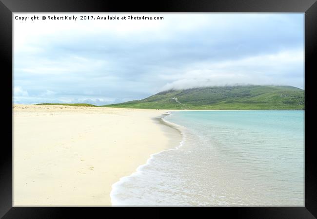 Scarista Beach on the Isle of Harris, Scotland Framed Print by Robert Kelly