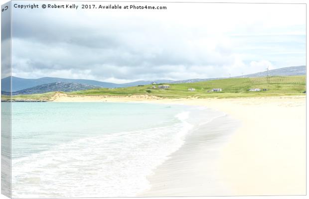 Scarista Beach on the Isle of Harris, Scotland Canvas Print by Robert Kelly