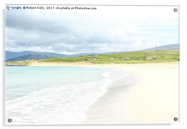 Scarista Beach on the Isle of Harris, Scotland Acrylic by Robert Kelly