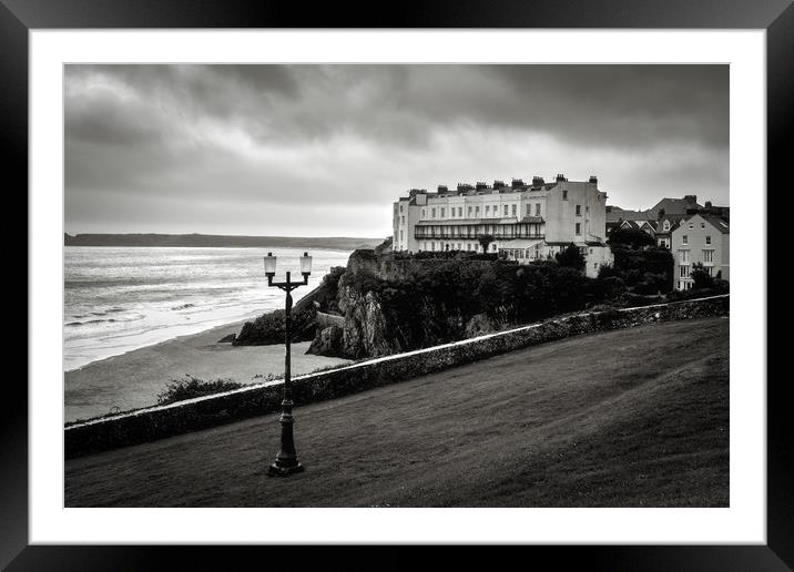 South Beach, Tenby, Pembrokeshire, Wales, UK Framed Mounted Print by Mark Llewellyn