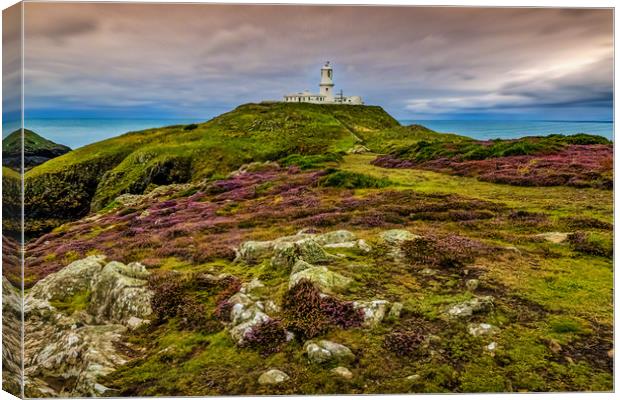 Strumble Head Lighthouse, Pembrokeshire, Wales, UK Canvas Print by Mark Llewellyn