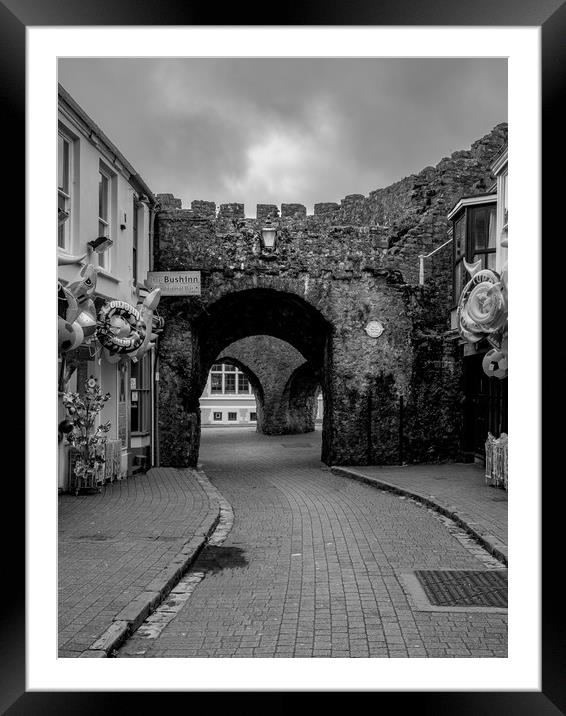 West Gate, Tenby, Pembrokeshire, Wales, UK Framed Mounted Print by Mark Llewellyn