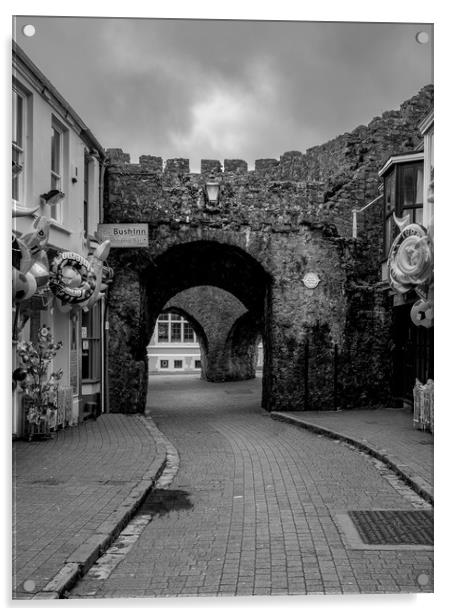 West Gate, Tenby, Pembrokeshire, Wales, UK Acrylic by Mark Llewellyn