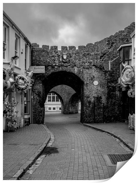West Gate, Tenby, Pembrokeshire, Wales, UK Print by Mark Llewellyn