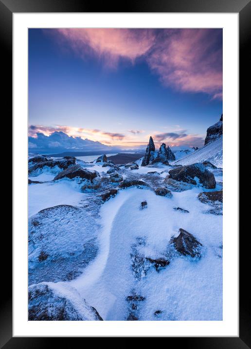 Winter on the Storr. Isle of Skye. Framed Mounted Print by John Finney