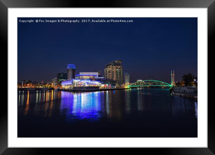 Media city Manchester Framed Mounted Print by Derrick Fox Lomax