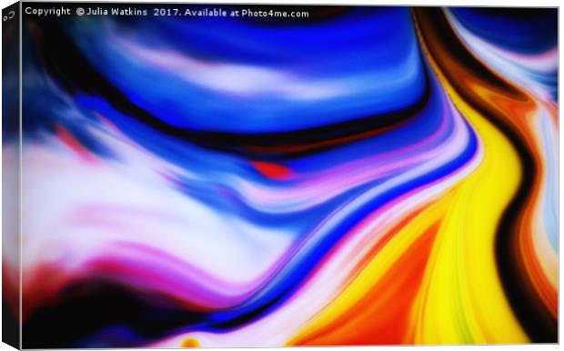Colourful Abstract Canvas Print by Julia Watkins