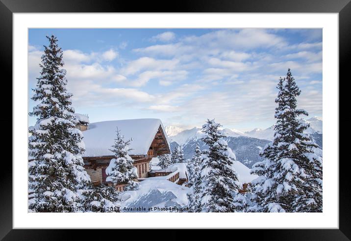 Chalet with a view Framed Mounted Print by Fabrizio Malisan