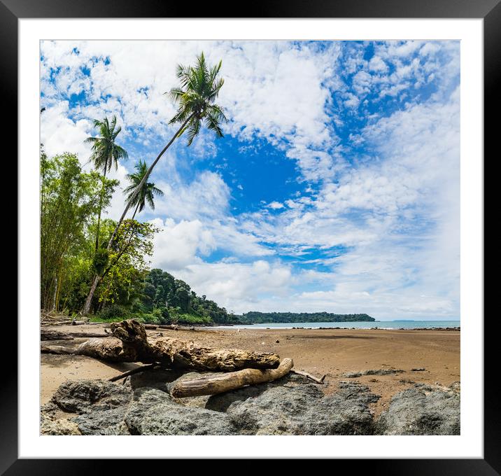 Drake Bay   Views around Costa Rica  Framed Mounted Print by Gail Johnson