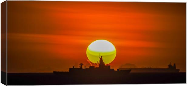     Boat in the sunset   Curacao views Canvas Print by Gail Johnson