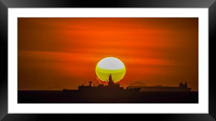     Boat in the sunset   Curacao views Framed Mounted Print by Gail Johnson
