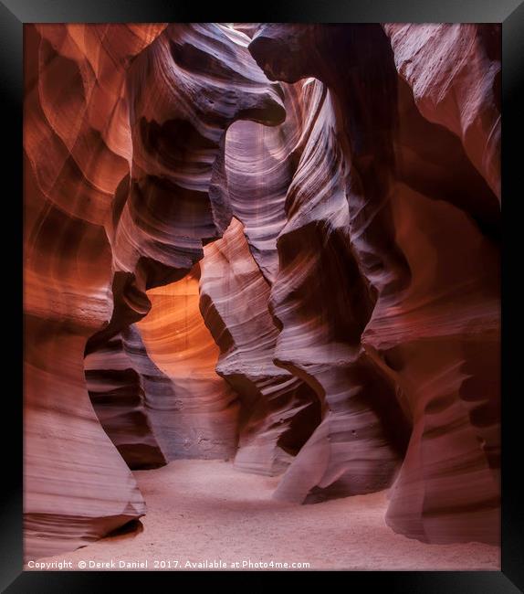 Antelope Canyon Framed Print by Derek Daniel