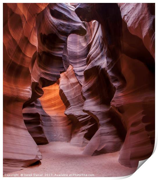 Antelope Canyon Print by Derek Daniel