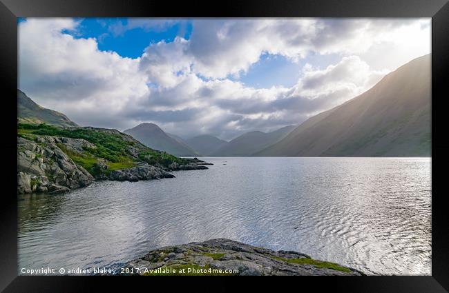 Majestic views of Wastwater Framed Print by andrew blakey