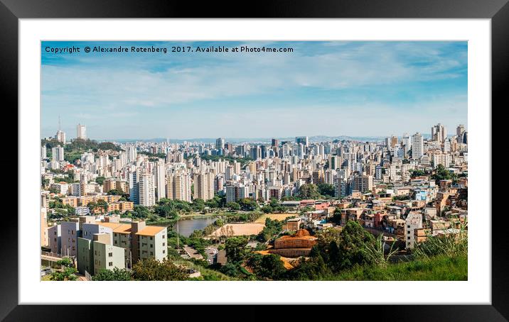 Belo Horizonte, Minas Gerais, Brazil Framed Mounted Print by Alexandre Rotenberg