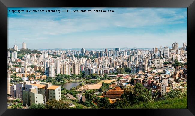Belo Horizonte, Minas Gerais, Brazil Framed Print by Alexandre Rotenberg