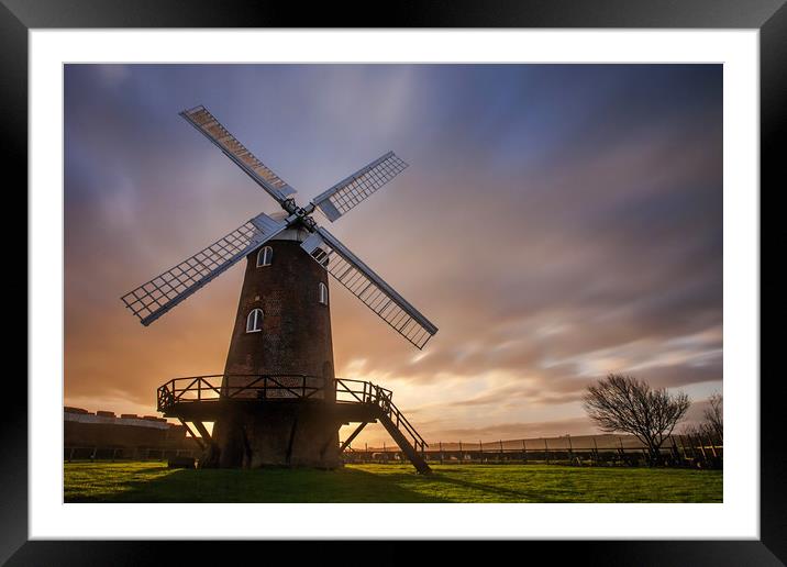 Wilton windmill Framed Mounted Print by Tony Bates