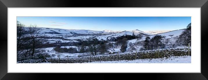 A classic view of the Hope Valley in The Peak Dist Framed Mounted Print by Scott Simpson