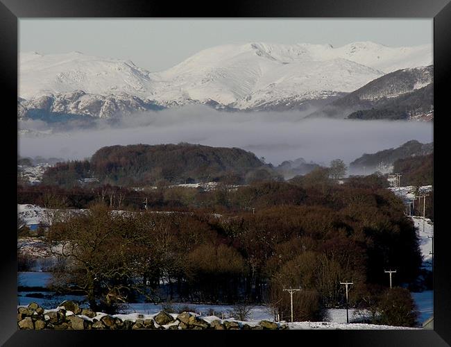 Coniston Valley Framed Print by Paul Leviston