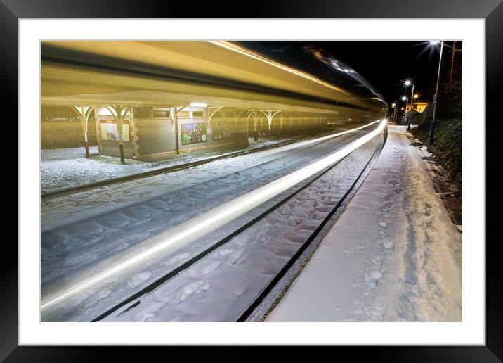 Train into station Framed Mounted Print by Rory Trappe