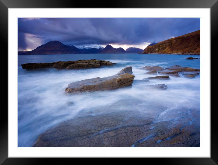 The Cuillin Ridge From Elgol Framed Mounted Print by Richard Nicholls