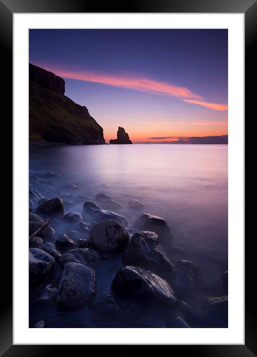 Talisker Bay Sunset Framed Mounted Print by Richard Nicholls
