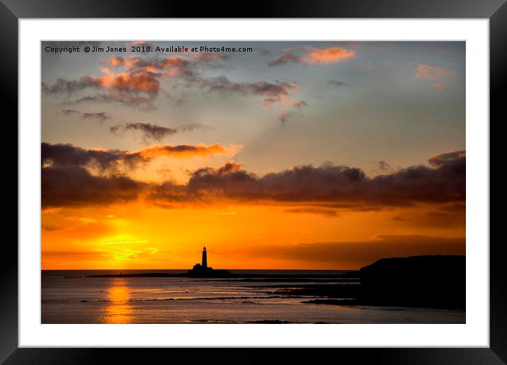 New Year's Day sunrise Framed Mounted Print by Jim Jones