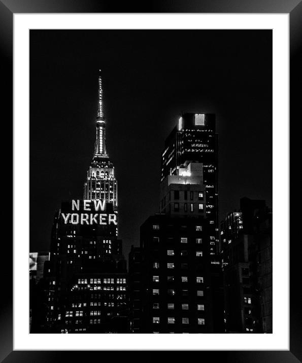 New Yorker Framed Mounted Print by Graham Degg