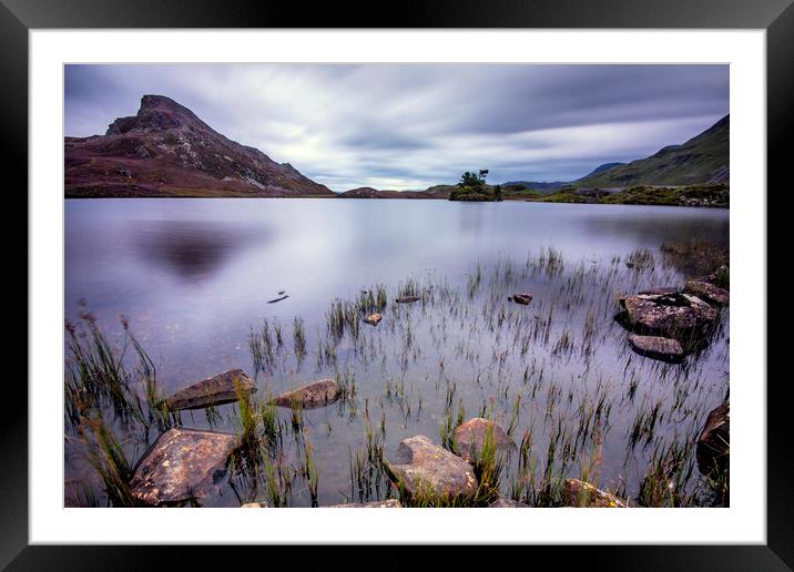 Cregennan Lakes north Wales Framed Mounted Print by Tony Bates