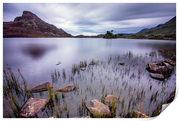 Cregennan Lakes north Wales Print by Tony Bates