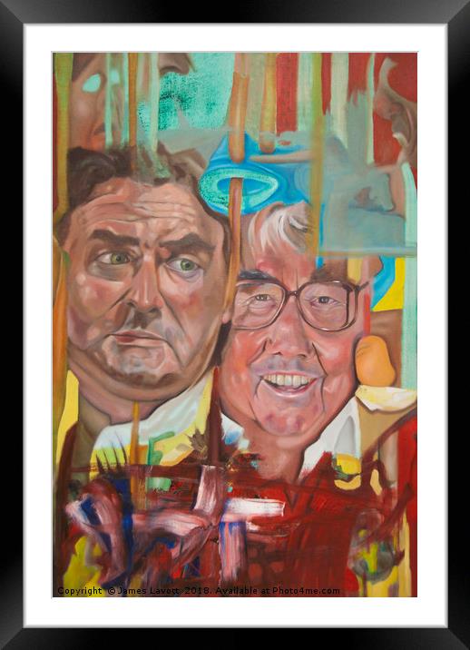 The Two Ronnies Framed Mounted Print by James Lavott