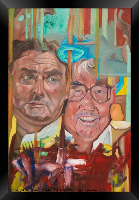 The Two Ronnies Framed Print by James Lavott