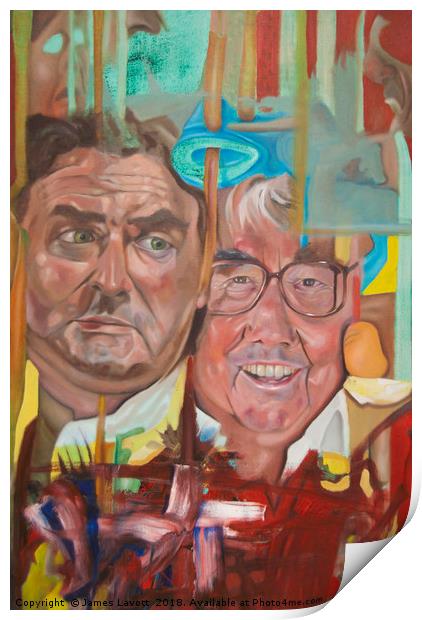 The Two Ronnies Print by James Lavott