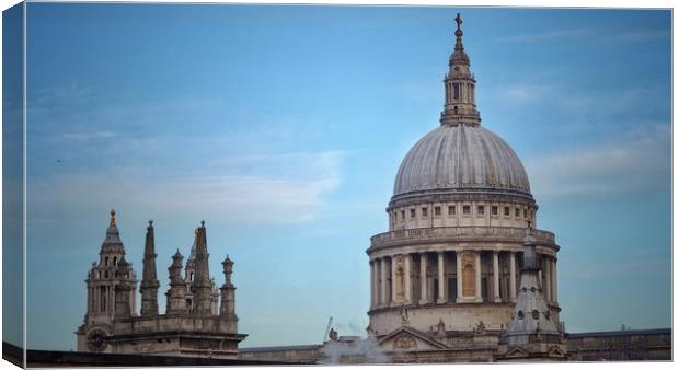 St Pauls                                           Canvas Print by Victor Burnside