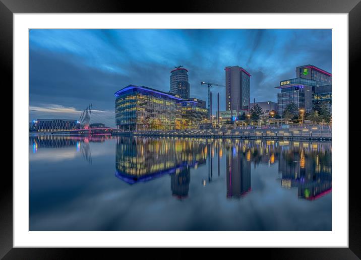 Media City at Salford Quays Framed Mounted Print by Tony Keogh