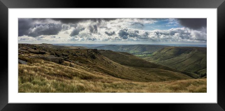 The Southern Edges of Kinder Scout. Framed Mounted Print by Scott Simpson