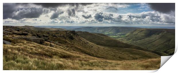 The Southern Edges of Kinder Scout. Print by Scott Simpson