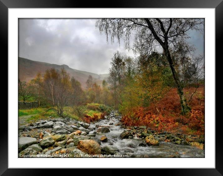 "Misty morning in the Lake District" Framed Mounted Print by ROS RIDLEY