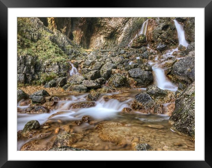 Gordale Scar, Yorkshire Dales. Framed Mounted Print by Scott Simpson