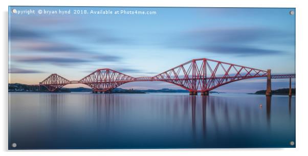 Rail Bridge Panorama Acrylic by bryan hynd