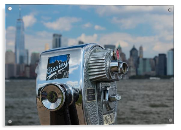 Manhattan Skyline Acrylic by Tony Keogh