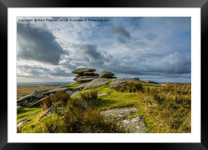 Tor on Bodmin Moor Framed Mounted Print by Mary Fletcher
