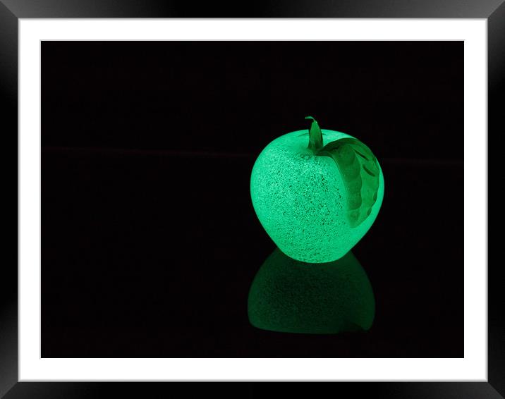 Green apple Framed Mounted Print by Genevieve HUI BON HOA