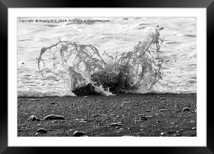 Splash. Framed Mounted Print by Angela Aird