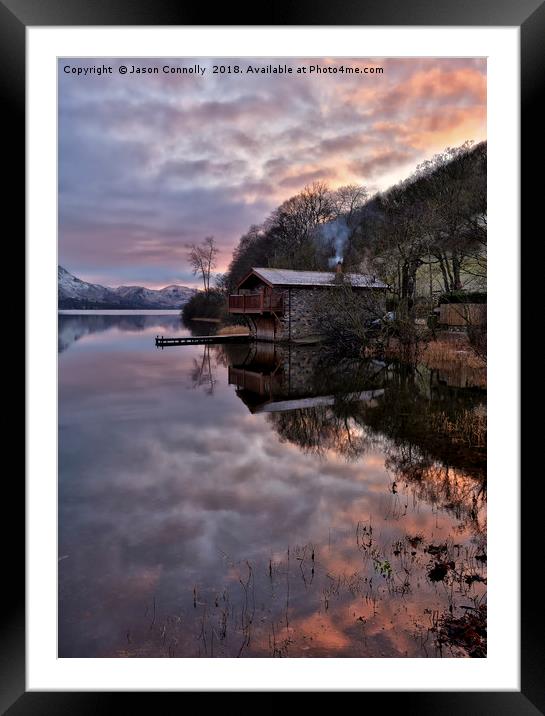 Sunset At The Boathouse Framed Mounted Print by Jason Connolly