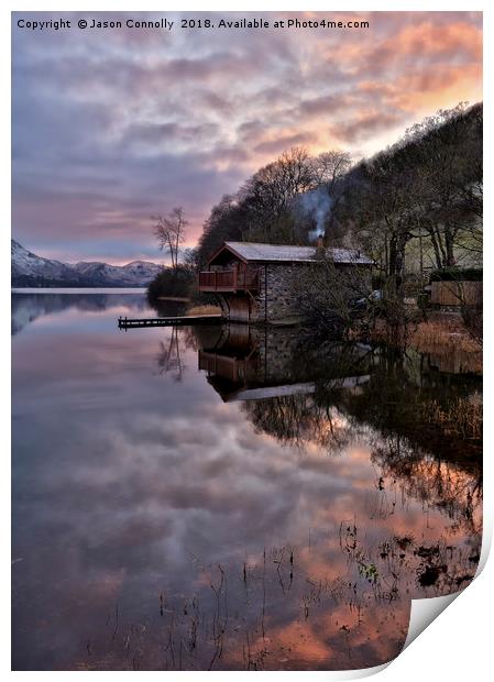 Sunset At The Boathouse Print by Jason Connolly