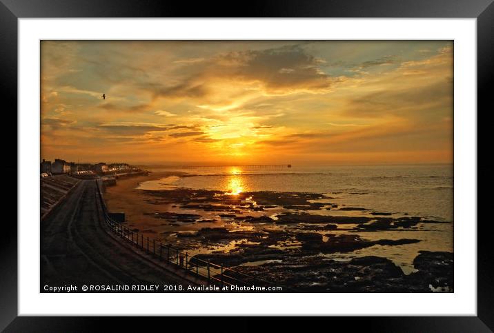 "Steetley Sunset" Framed Mounted Print by ROS RIDLEY