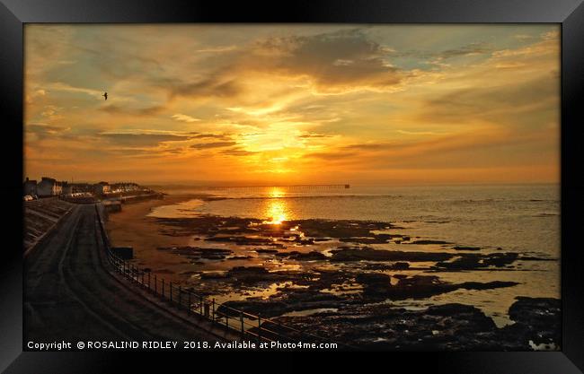 "Steetley Sunset" Framed Print by ROS RIDLEY