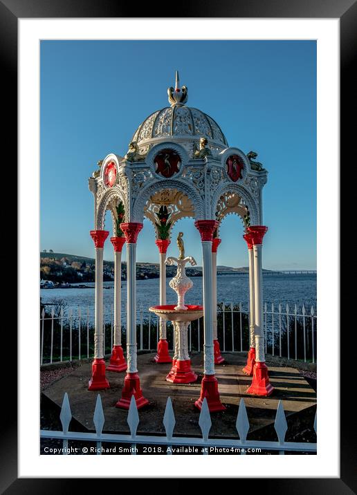 Newport on Tay drinking water fountain. #3 Framed Mounted Print by Richard Smith