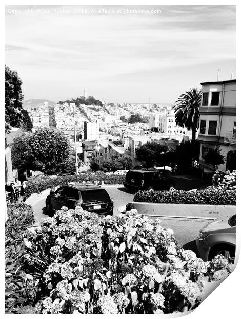 Lombard Street San Francisco  Print by Jon Hyslop